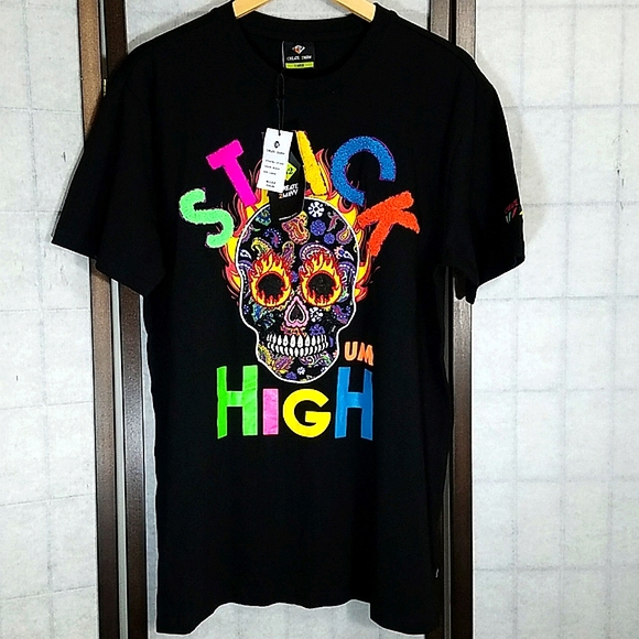 NWT Create 2Mrw Black Skull Tee sz Large - Picture 1 of 8